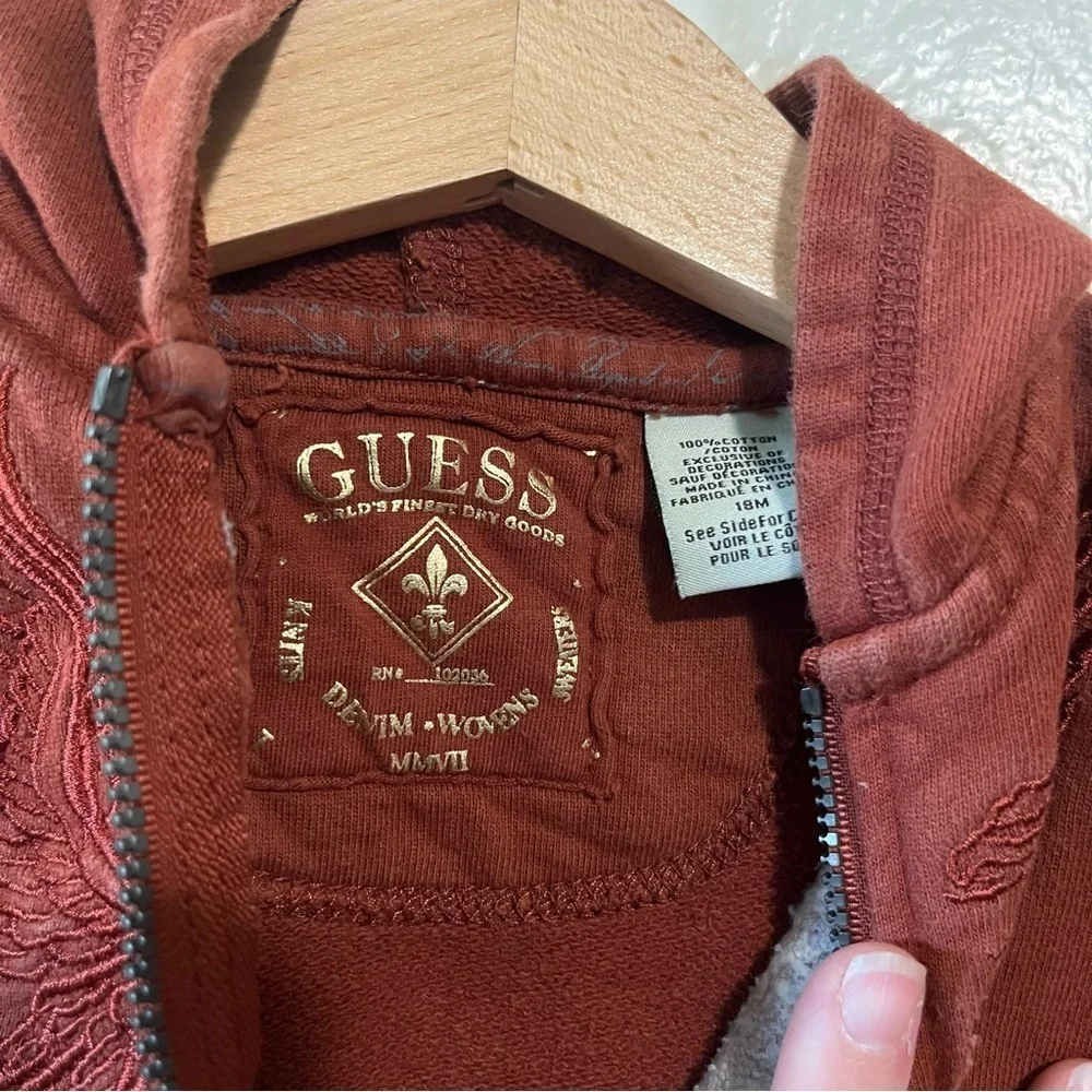 Y2K Baby Guess Full Zip Hoodie 18M
